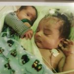 Callia & Matthew, before Callia's discharge at 8 weeks old. 